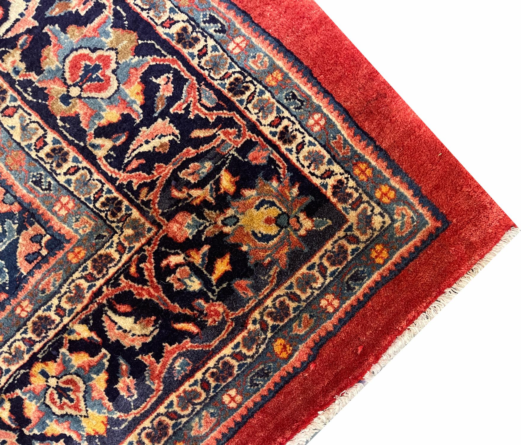 Azerbaijani Oriental Carpet Wool Rugs Rust Large Vintage Livingroom Rugs for Sale For Sale