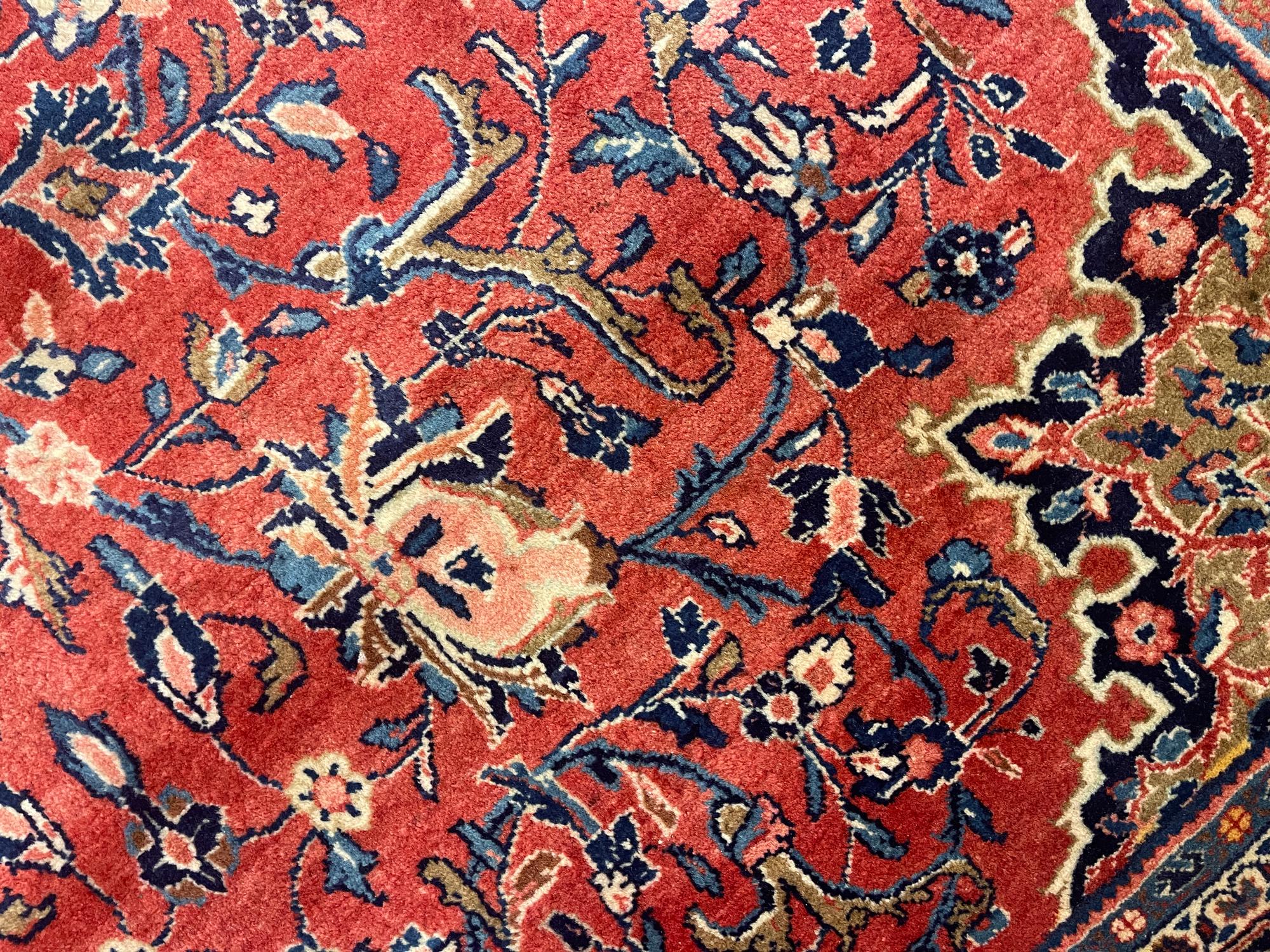 Orientalischer Teppich, Rost, große Vintage-Wollteppiche, zum Verkauf (Stickerei) im Angebot