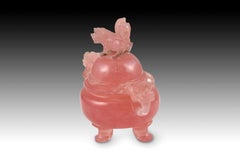 Oriental Censer Burner, Carved Stone, Chinese, 20th Century