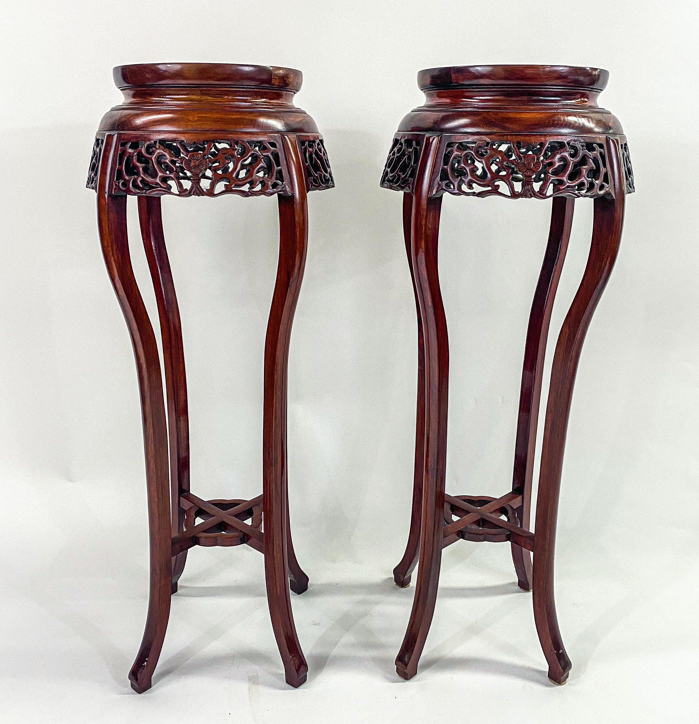 rosewood plant stand