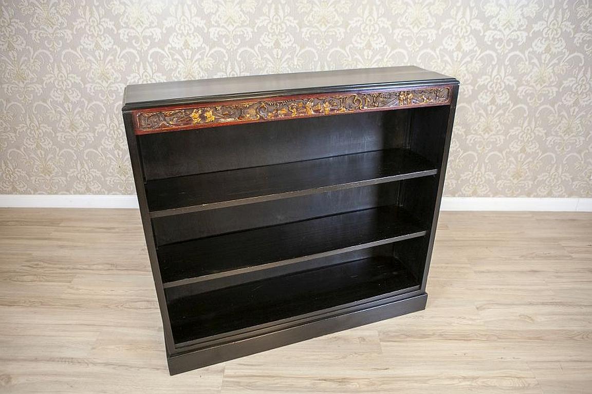 Oriental Commode/Bookcase from the Mid. 20th Century In Good Condition For Sale In Opole, PL