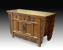 Oriental Commode, Wood, Metal, circa Early 20th Century