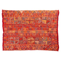 Vintage Oriental Embroidered Carpet