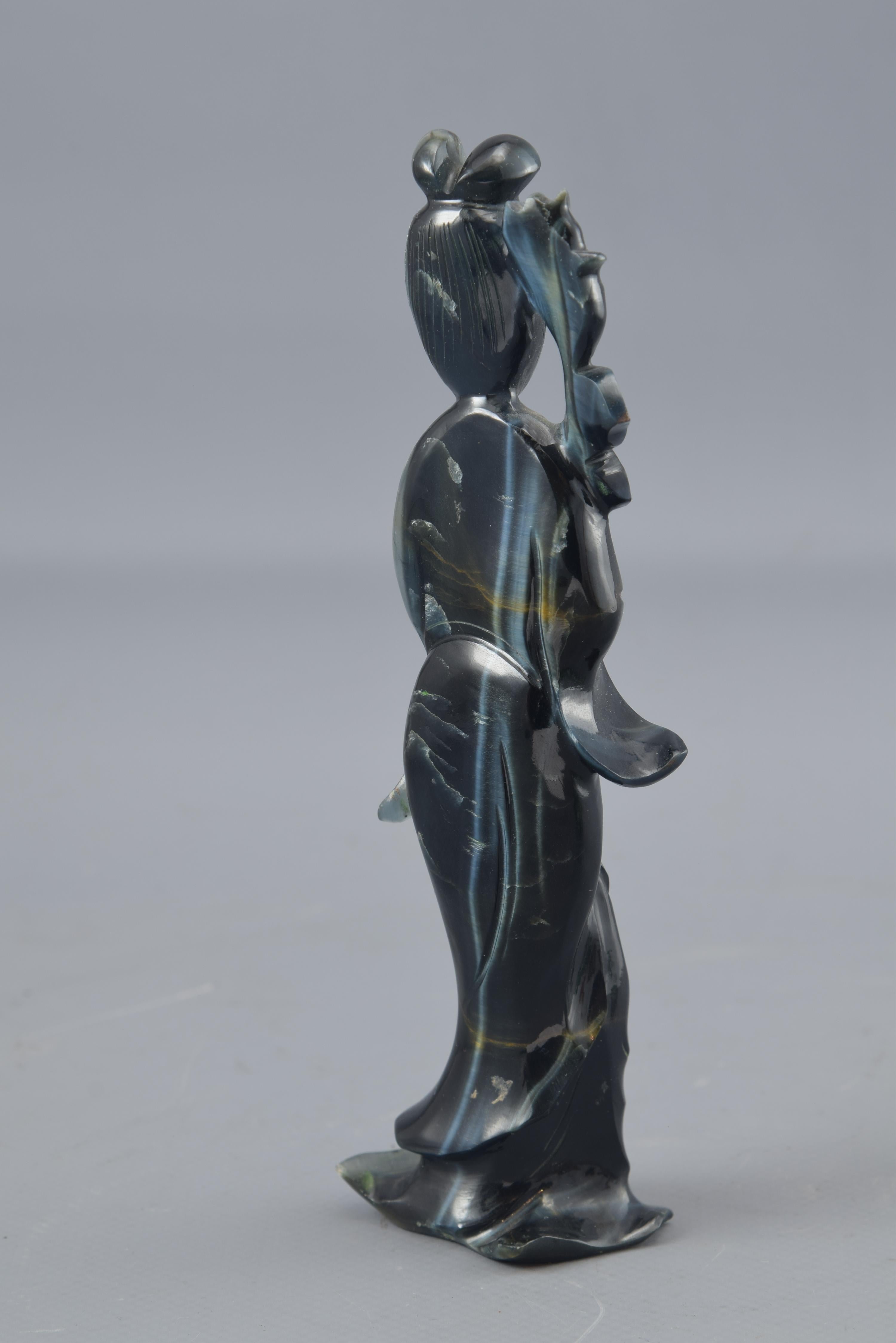 Asian Oriental Figurine, Hard Stone, 20th Century For Sale