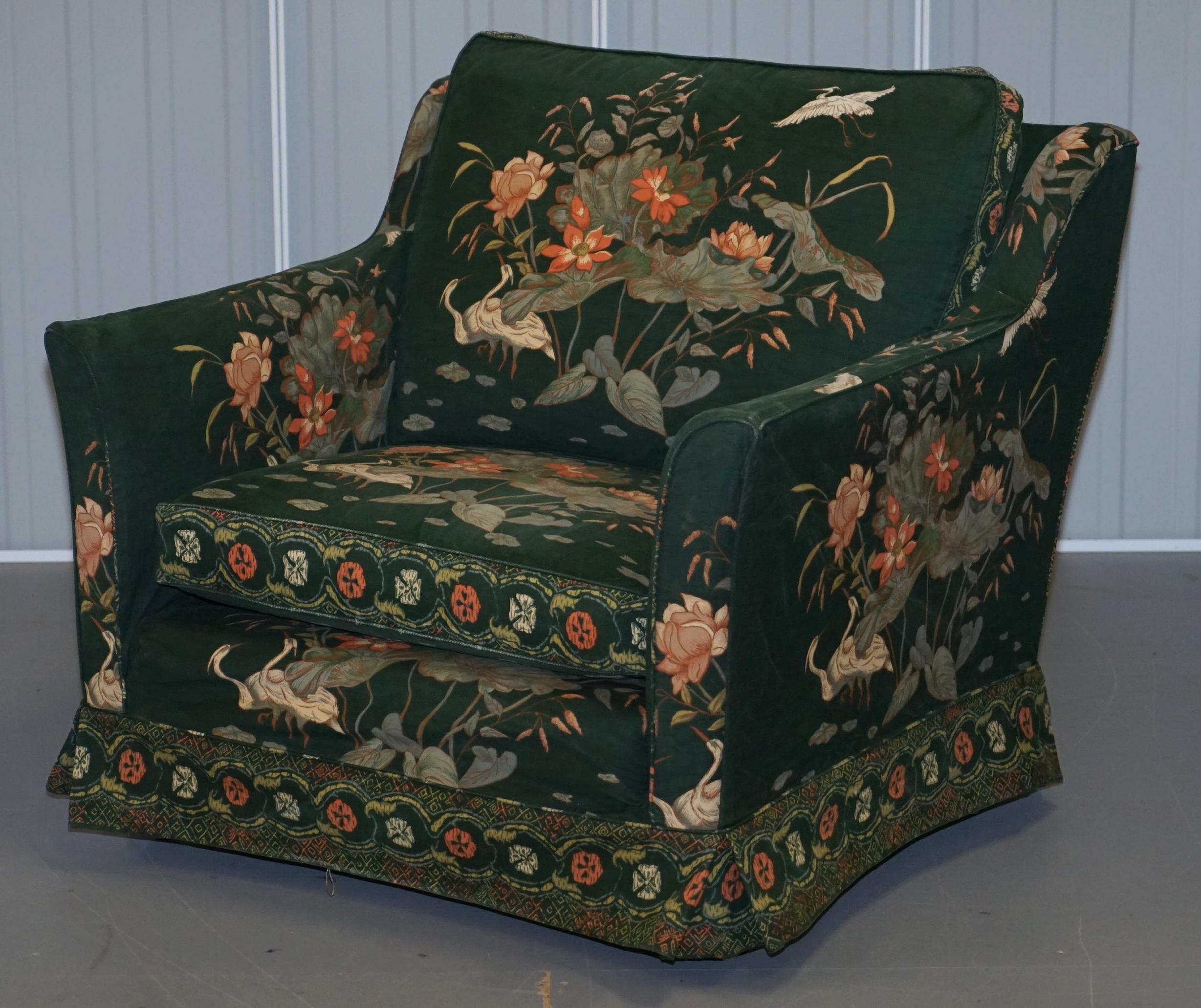vintage floral armchair