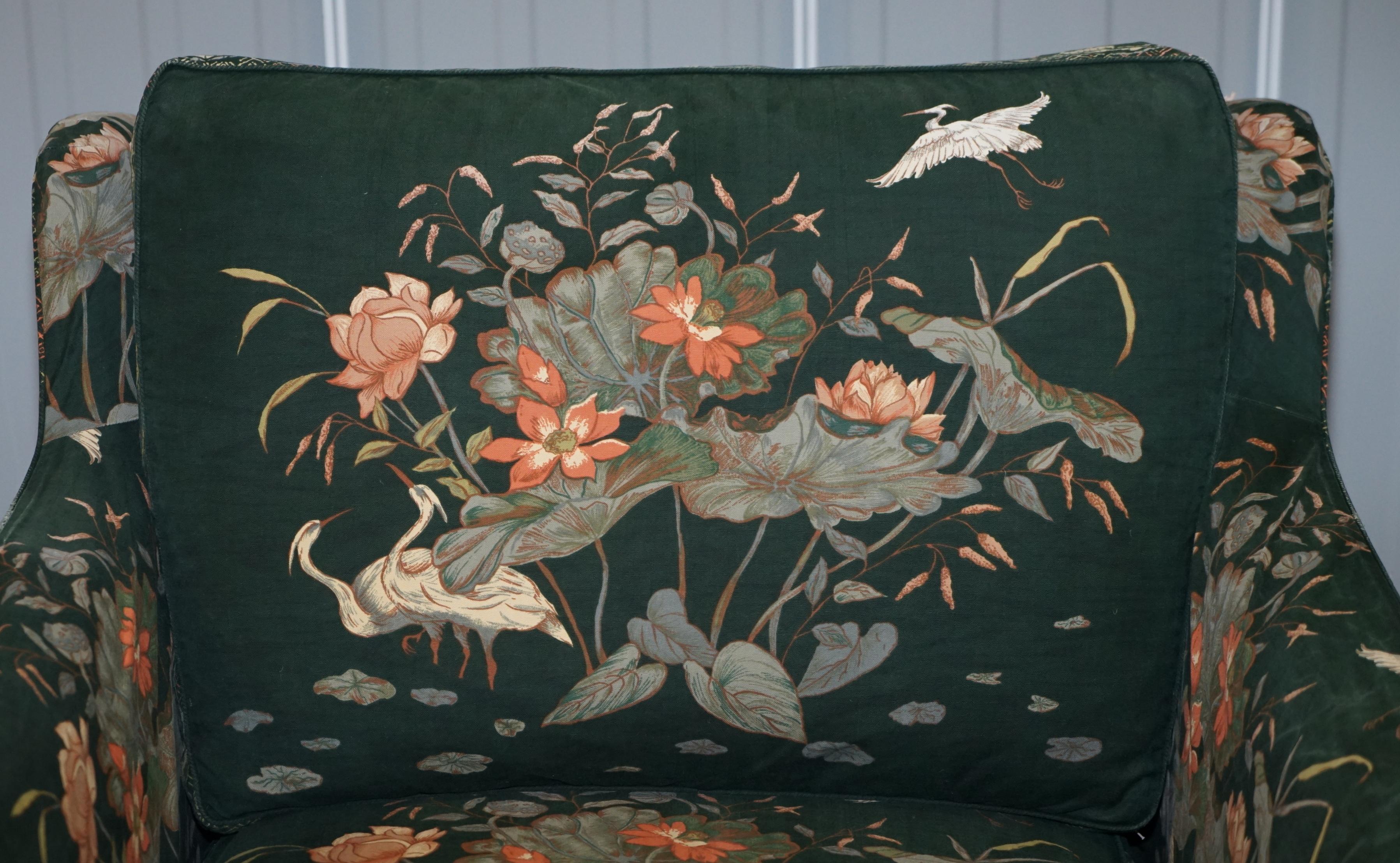floral armchair