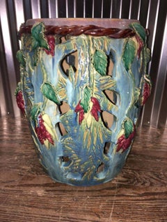 Oriental Glazed Pottery Garden Stool