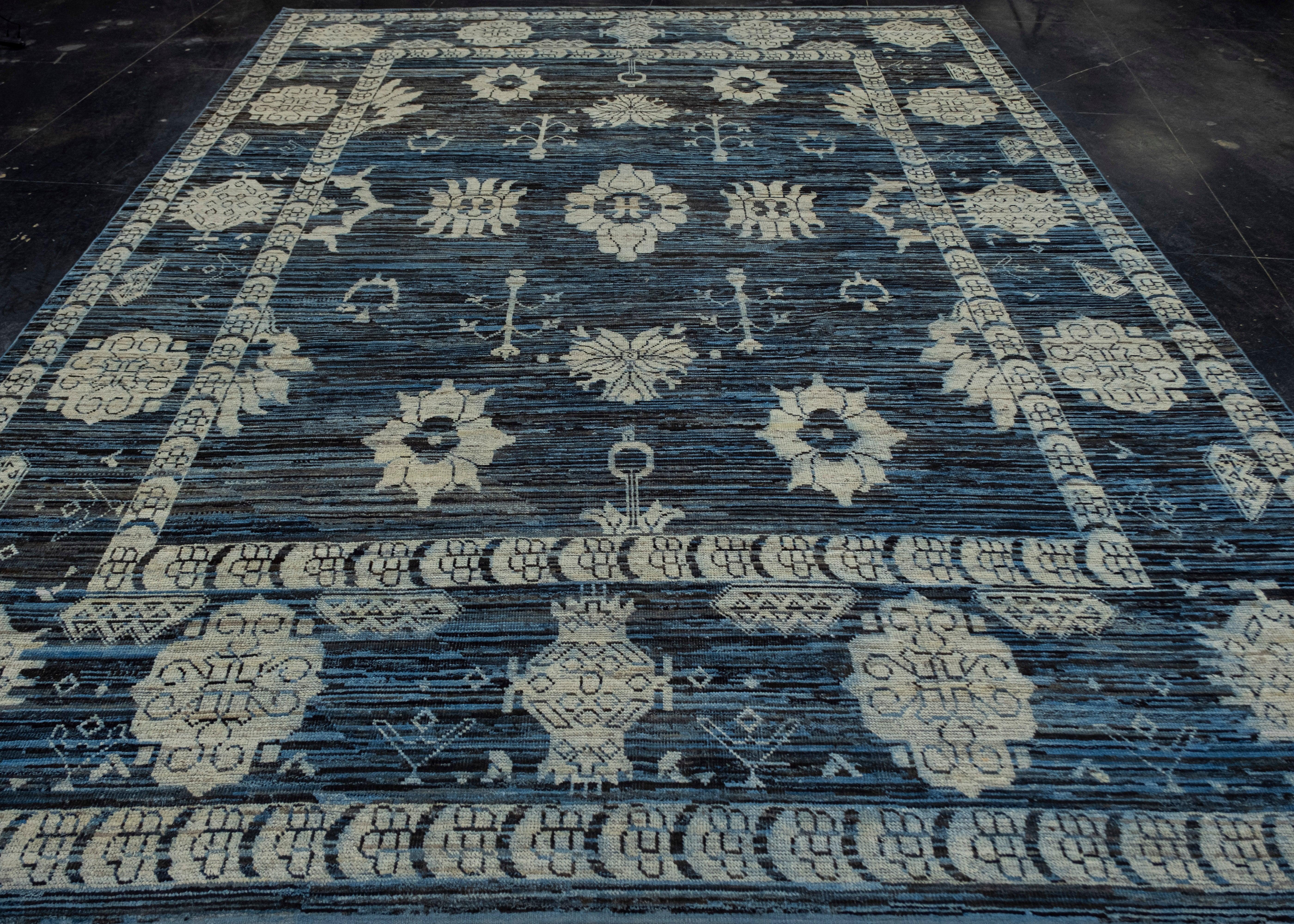 Oriental Hand Knotted Oushak Rug 9'5