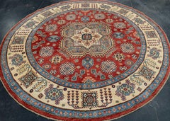 Oriental Hand Knotted Round Rug 7'10" x 7'11" #17998