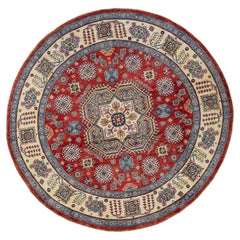 Oriental Hand Knotted Round Rug 7'10" x 7'11" #17998