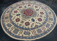 Oriental Hand Knotted Round Rug 8'4" x 8'2" #17100
