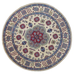 Oriental Hand Knotted Round Rug 8'4" x 8'2" #17100