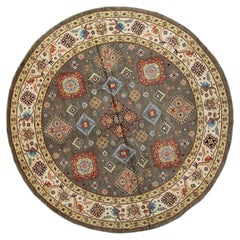 Oriental Hand Knotted Round Rug 9' x 9'1" #17102