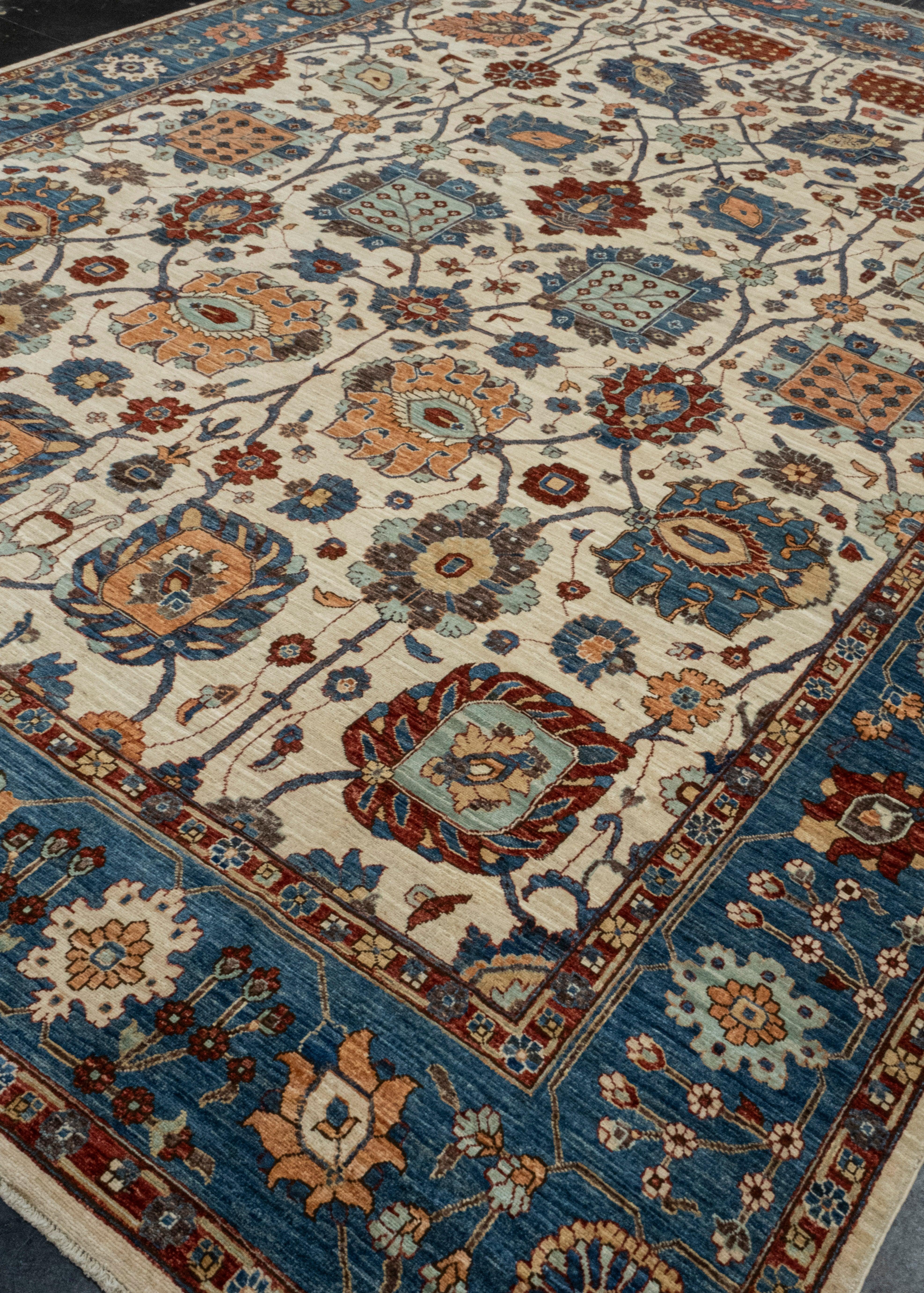 Turkish Oriental Hand Knotted Rug 10' x 13'8