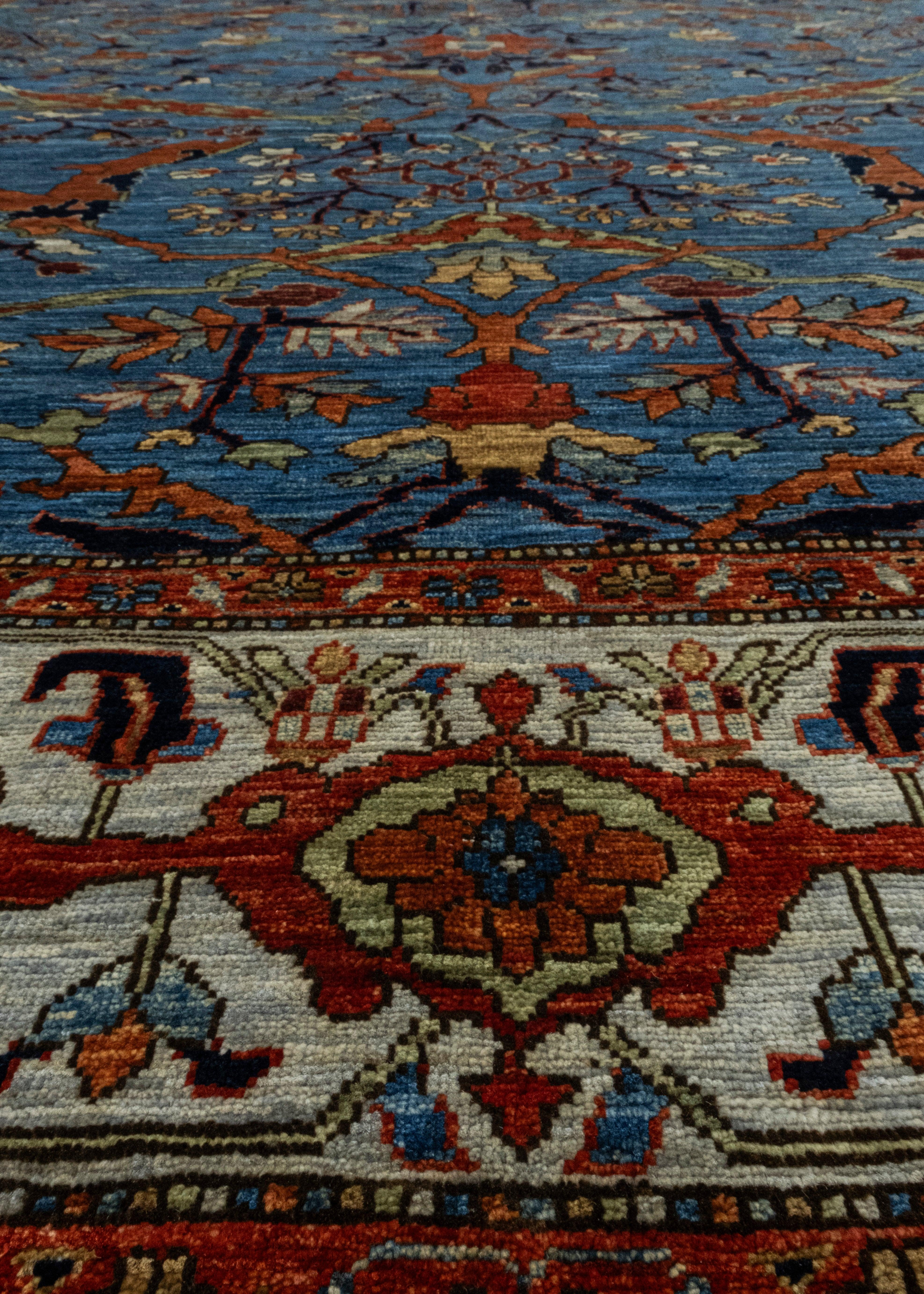 Contemporary Oriental Hand Knotted Rug 10' x 14'2