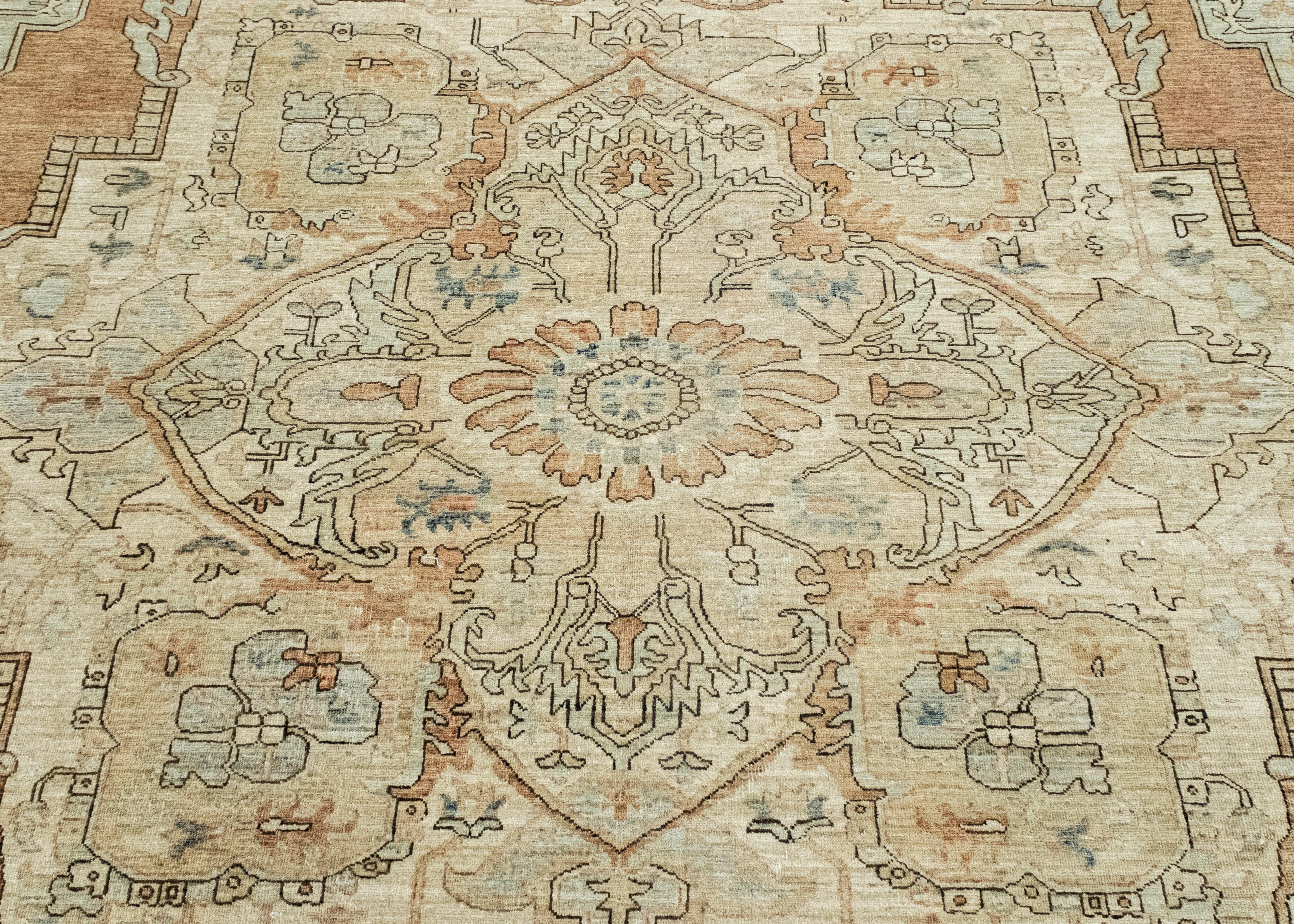 XXI secolo e contemporaneo Oriental Hand Knotted Rug 12' x 14'5