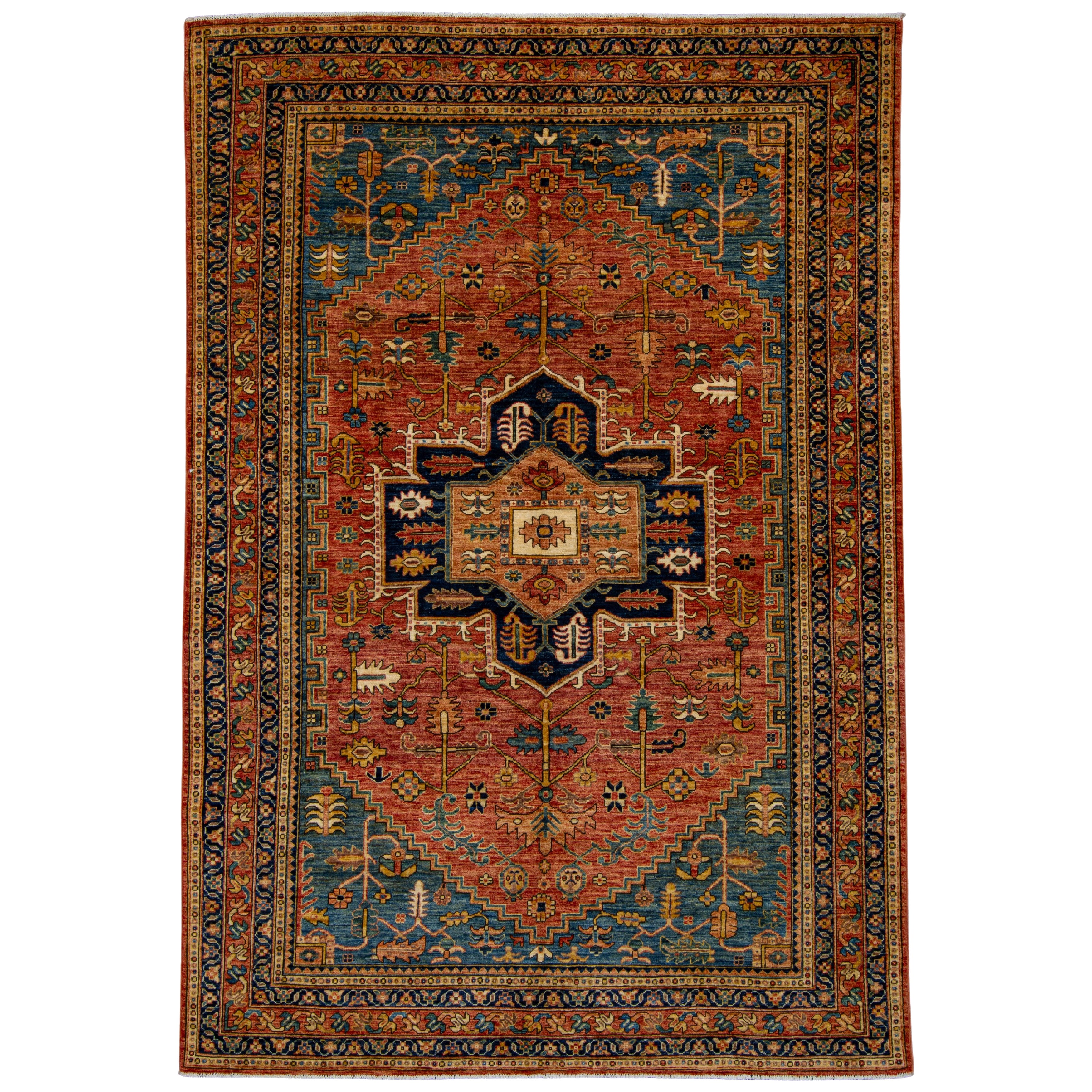 Orientalischer handgeknüpfter Teppich 6
 x 8
11" #9005