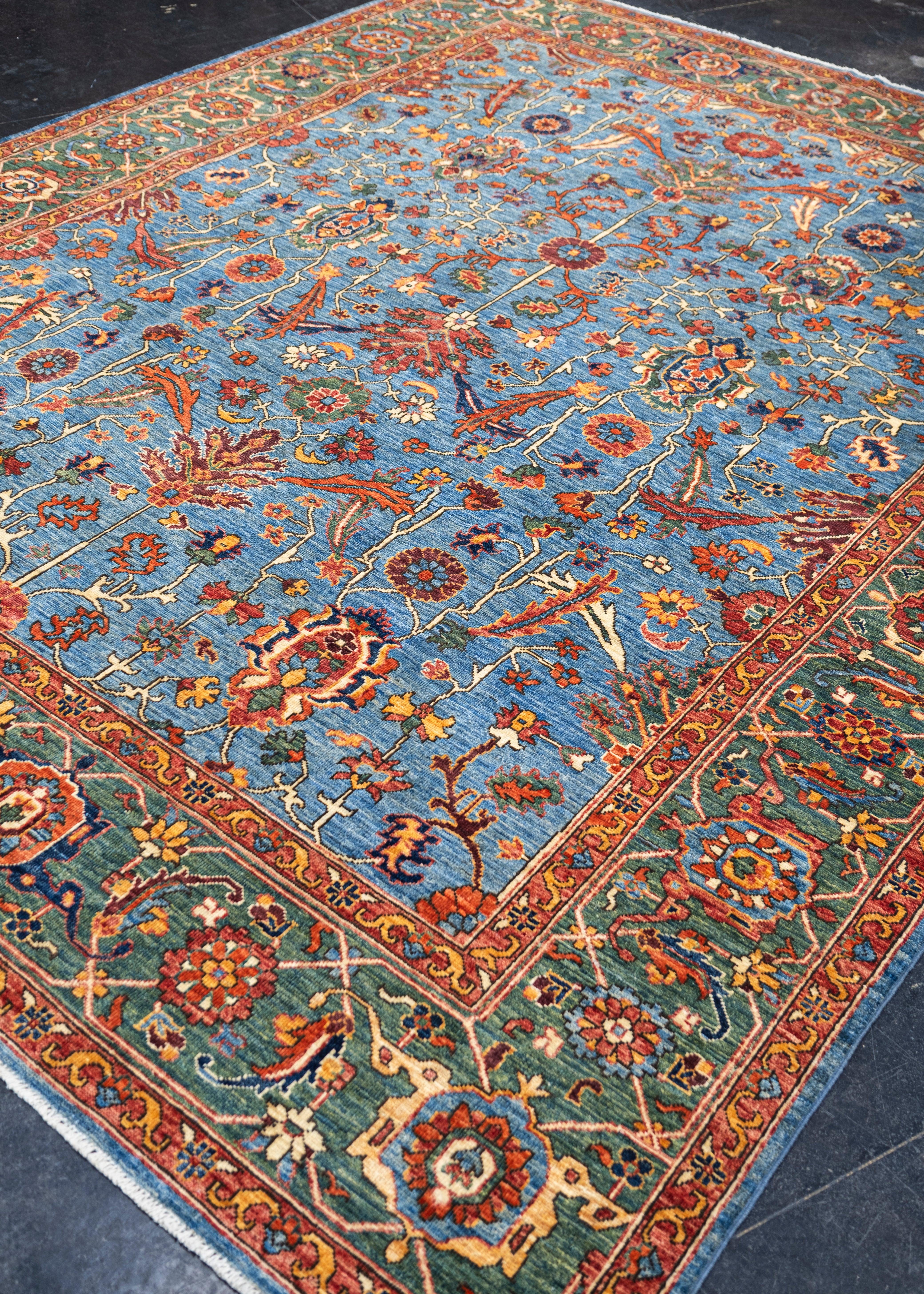 Turkish Oriental Hand Knotted Rug 8' x 9'11