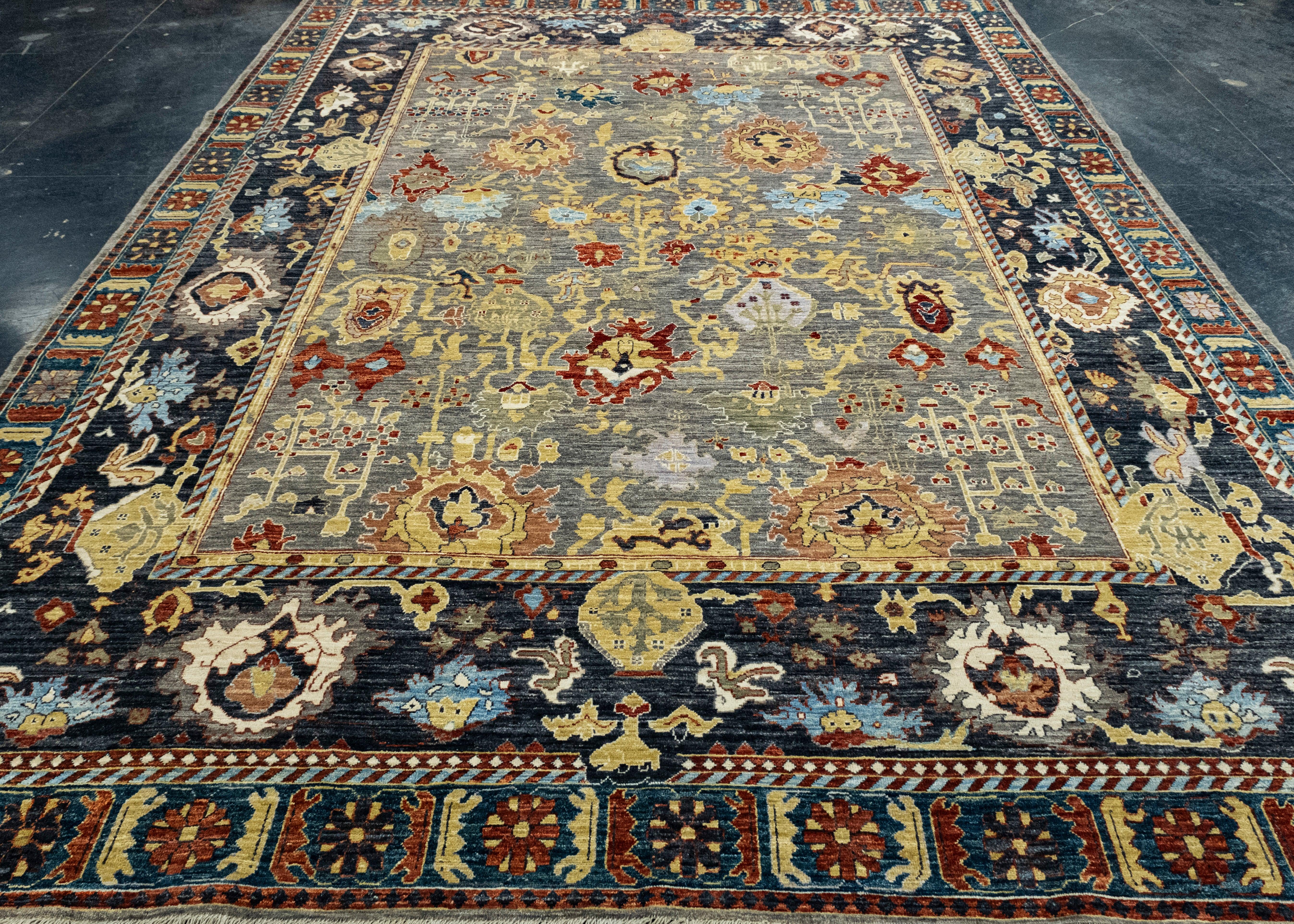Oriental Hand Knots Rugs 8'11