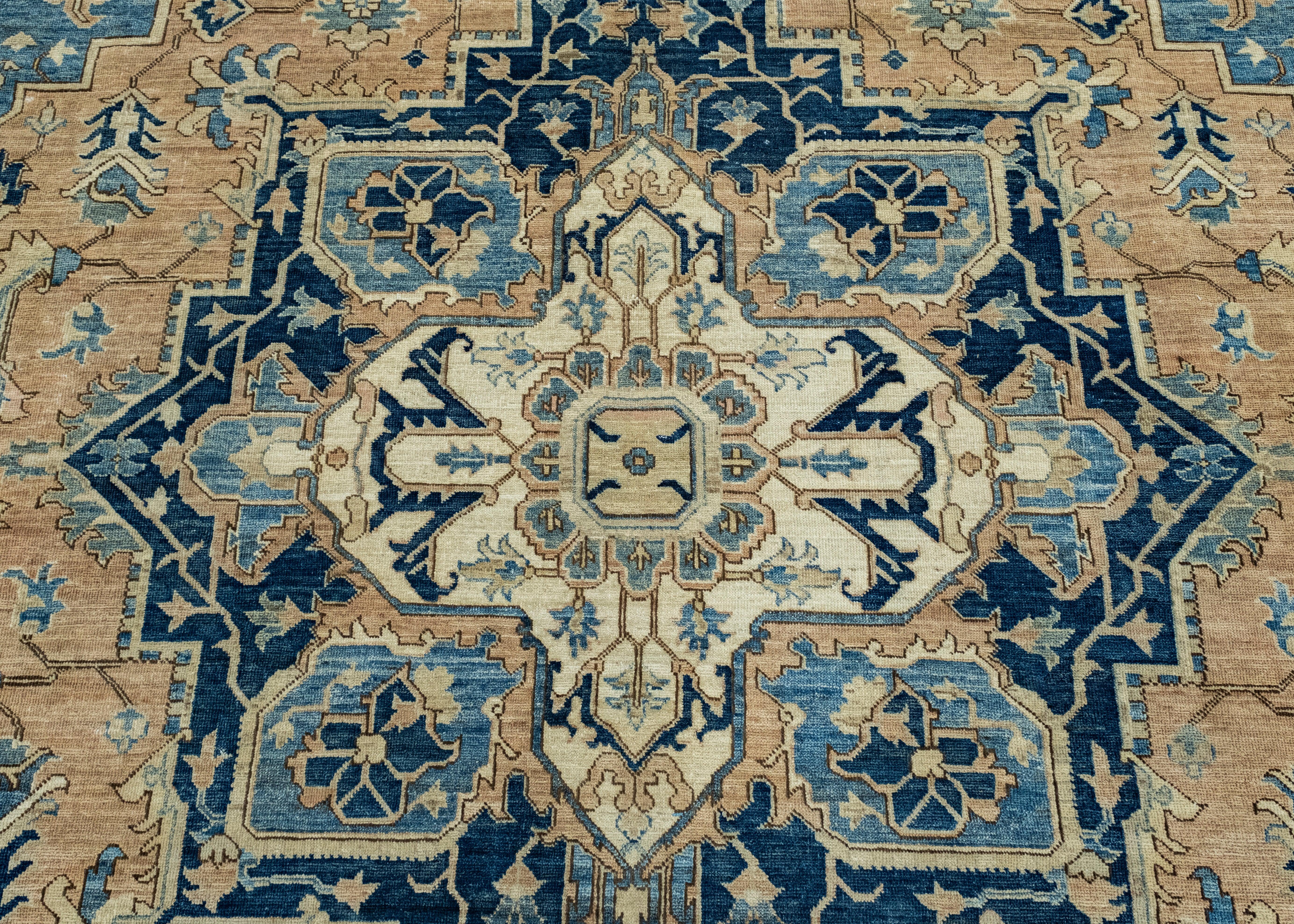 XXI secolo e contemporaneo Oriental Hand Knotted Rug 9' x 11'9