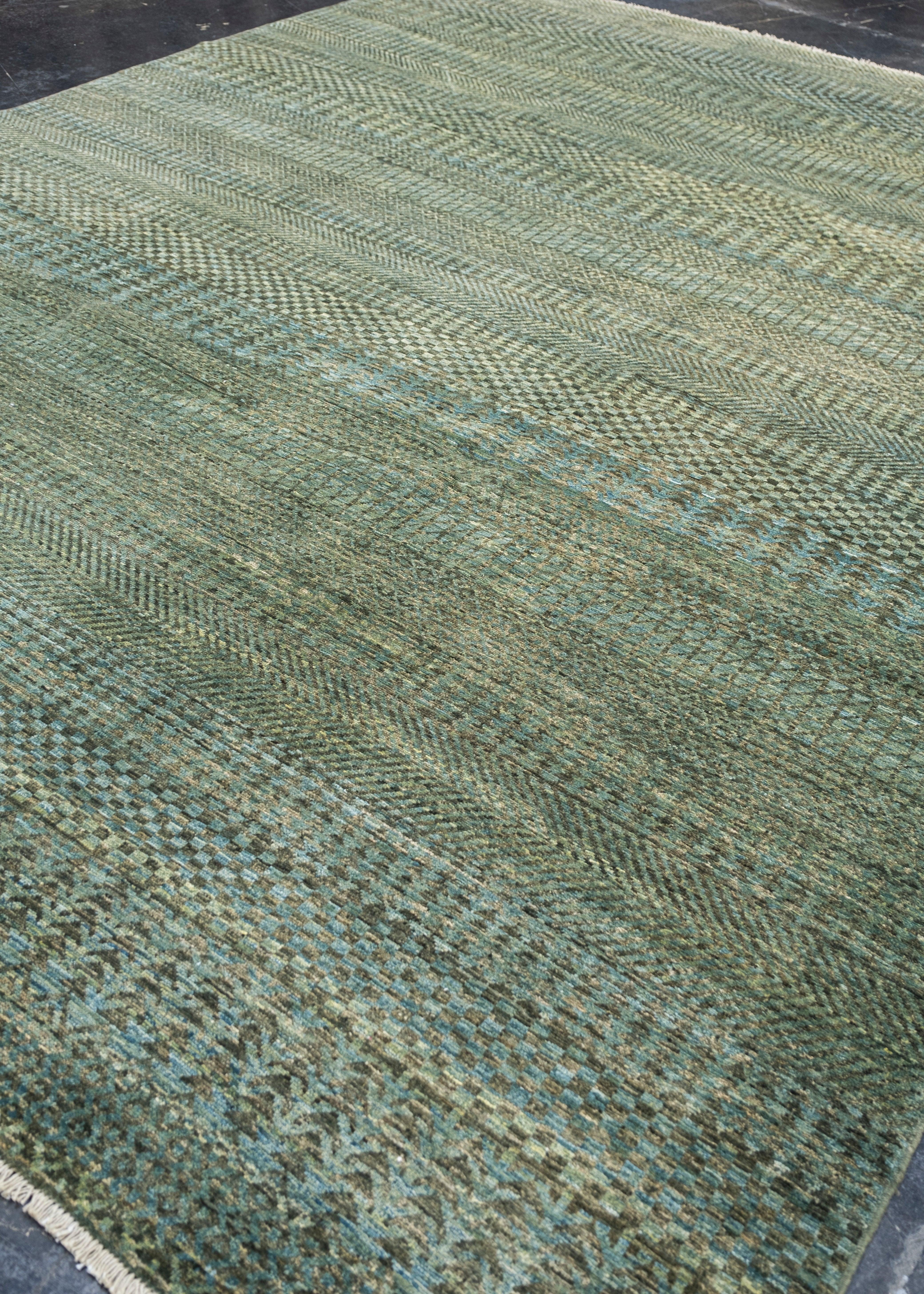 Turkish Oriental Hand Knotted Rug 9'1