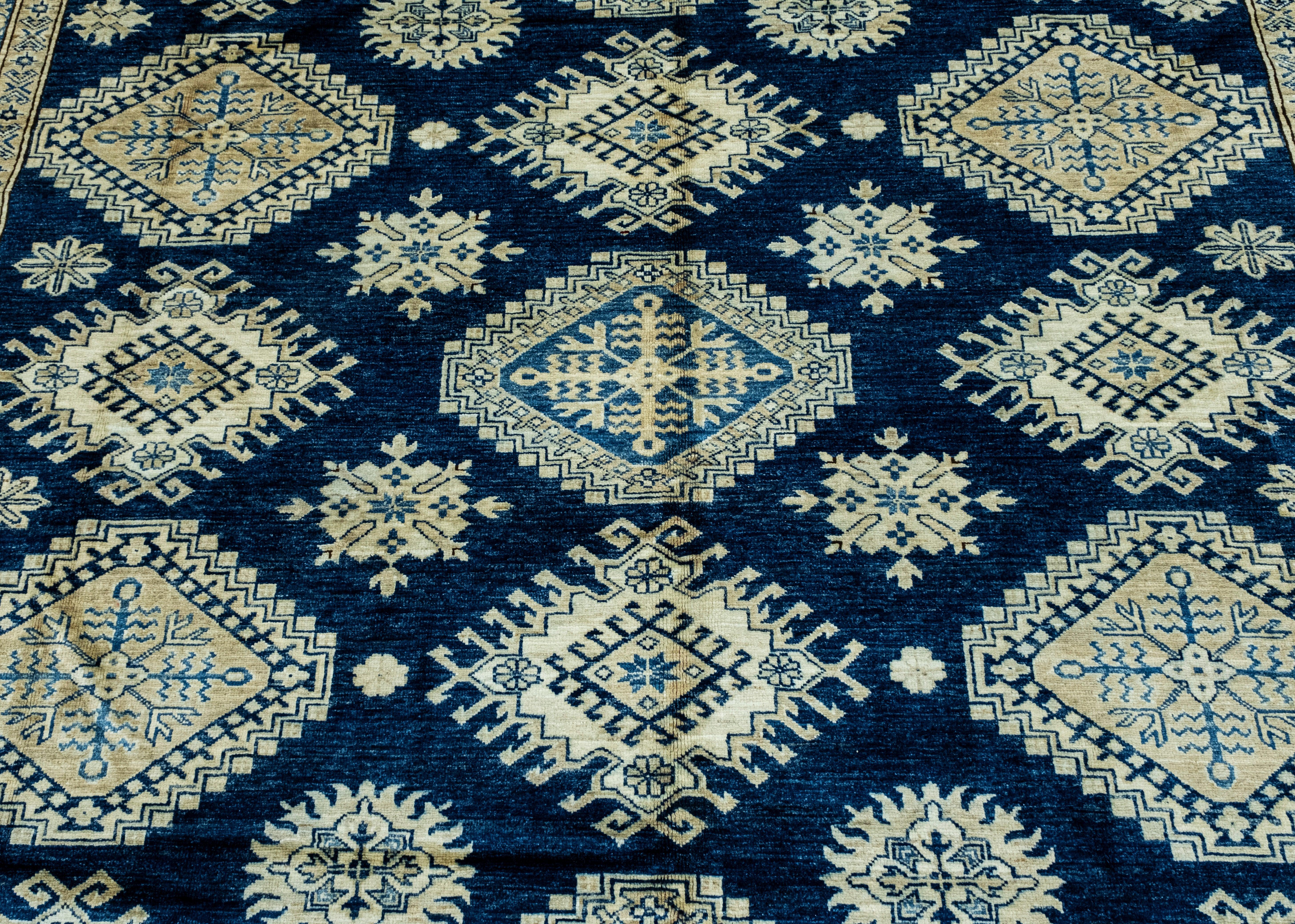 XXI secolo e contemporaneo Oriental Hand Knots Rugs 9'2