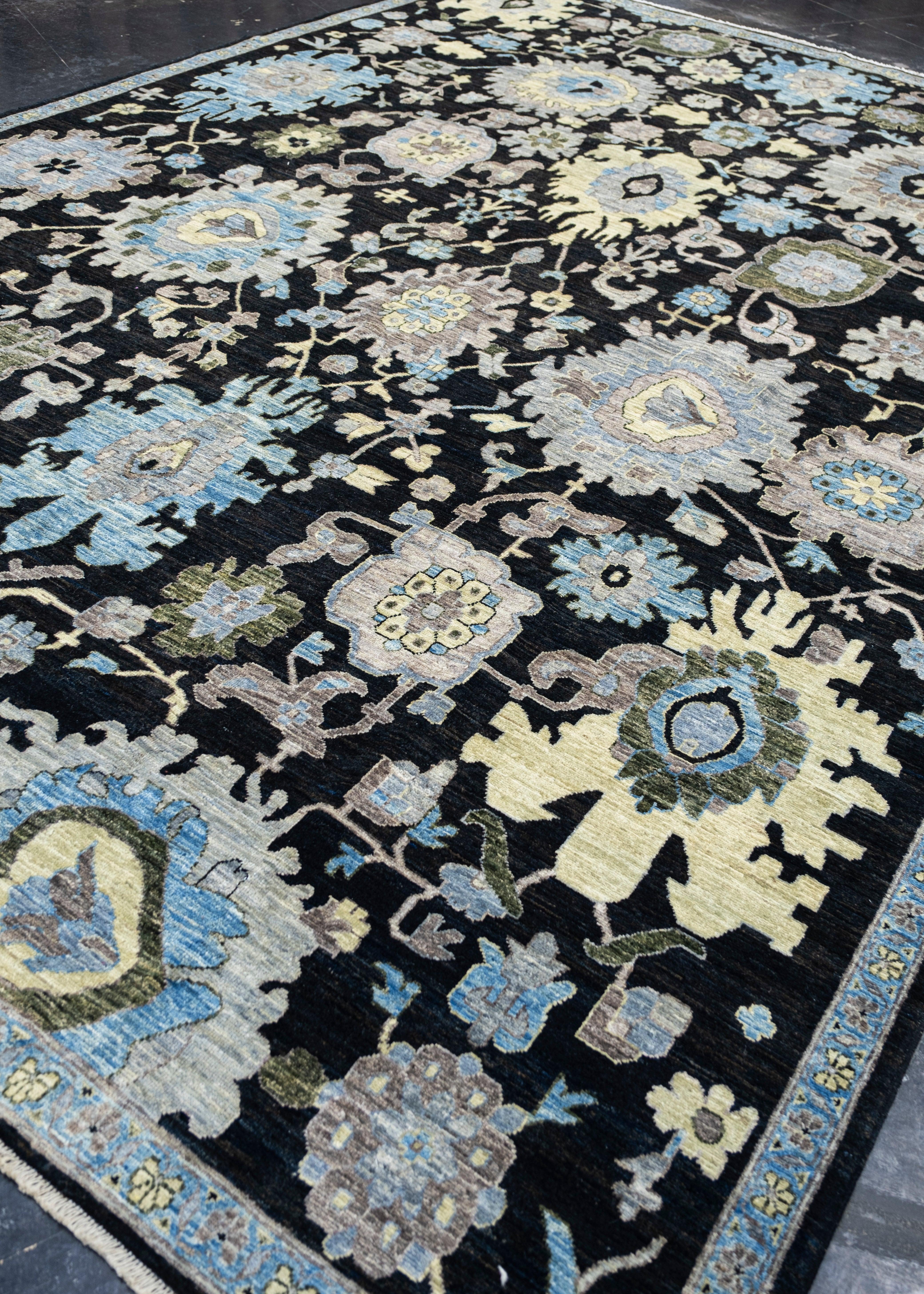 Turkish Oriental Hand Knotted Rug 9'2