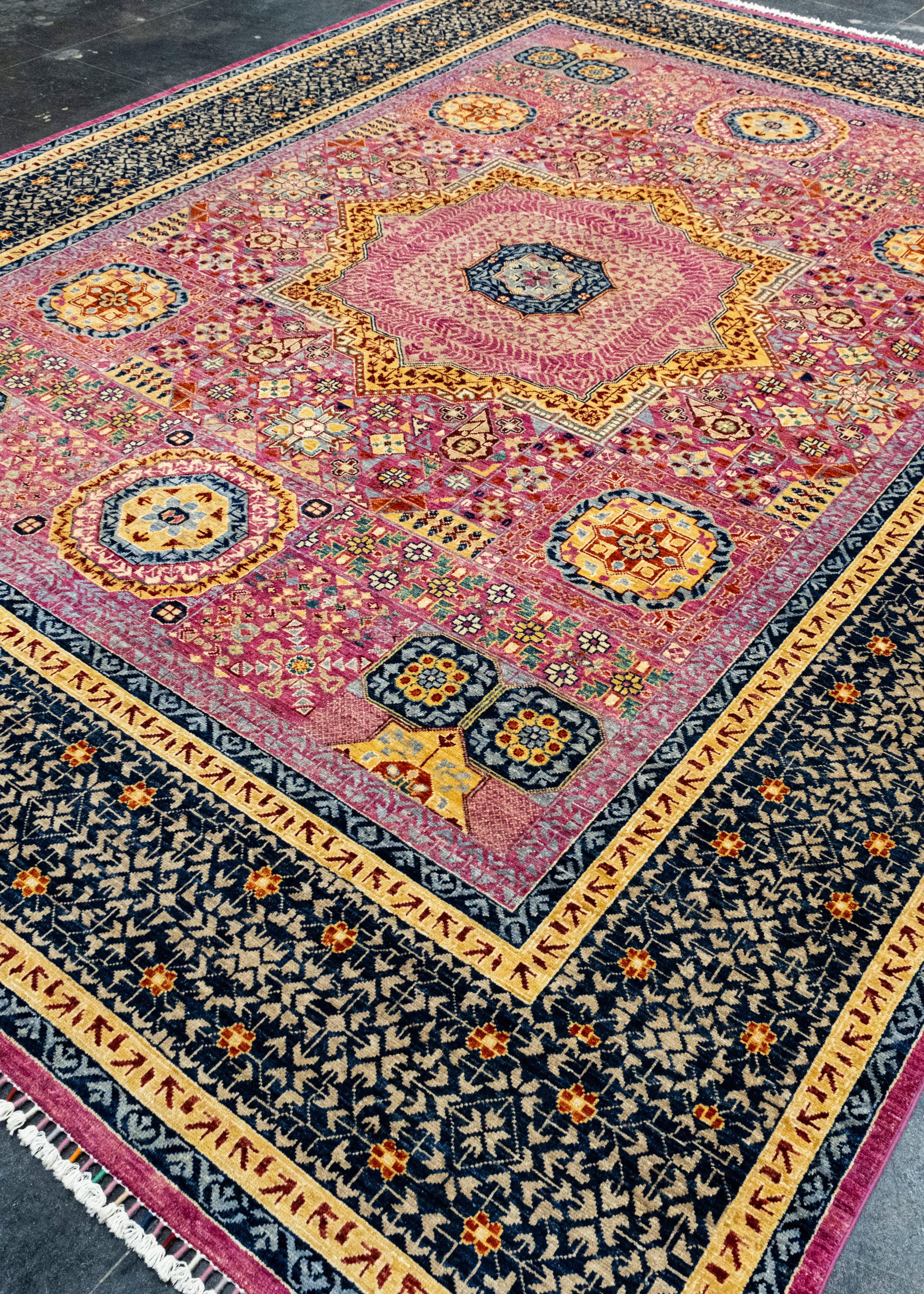 Turc Tapis oriental noué à la main 9'3