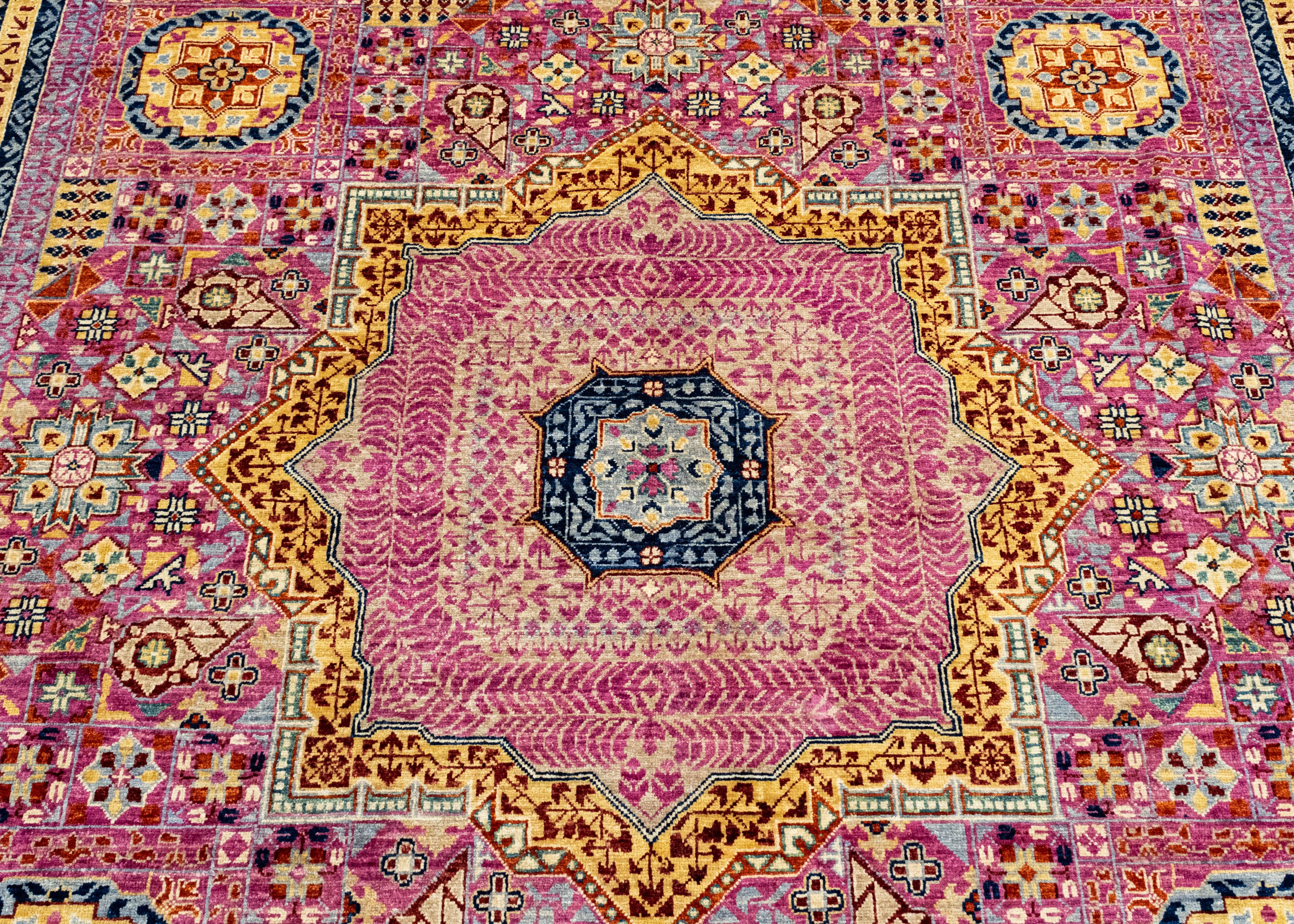 XXIe siècle et contemporain Tapis oriental noué à la main 9'3