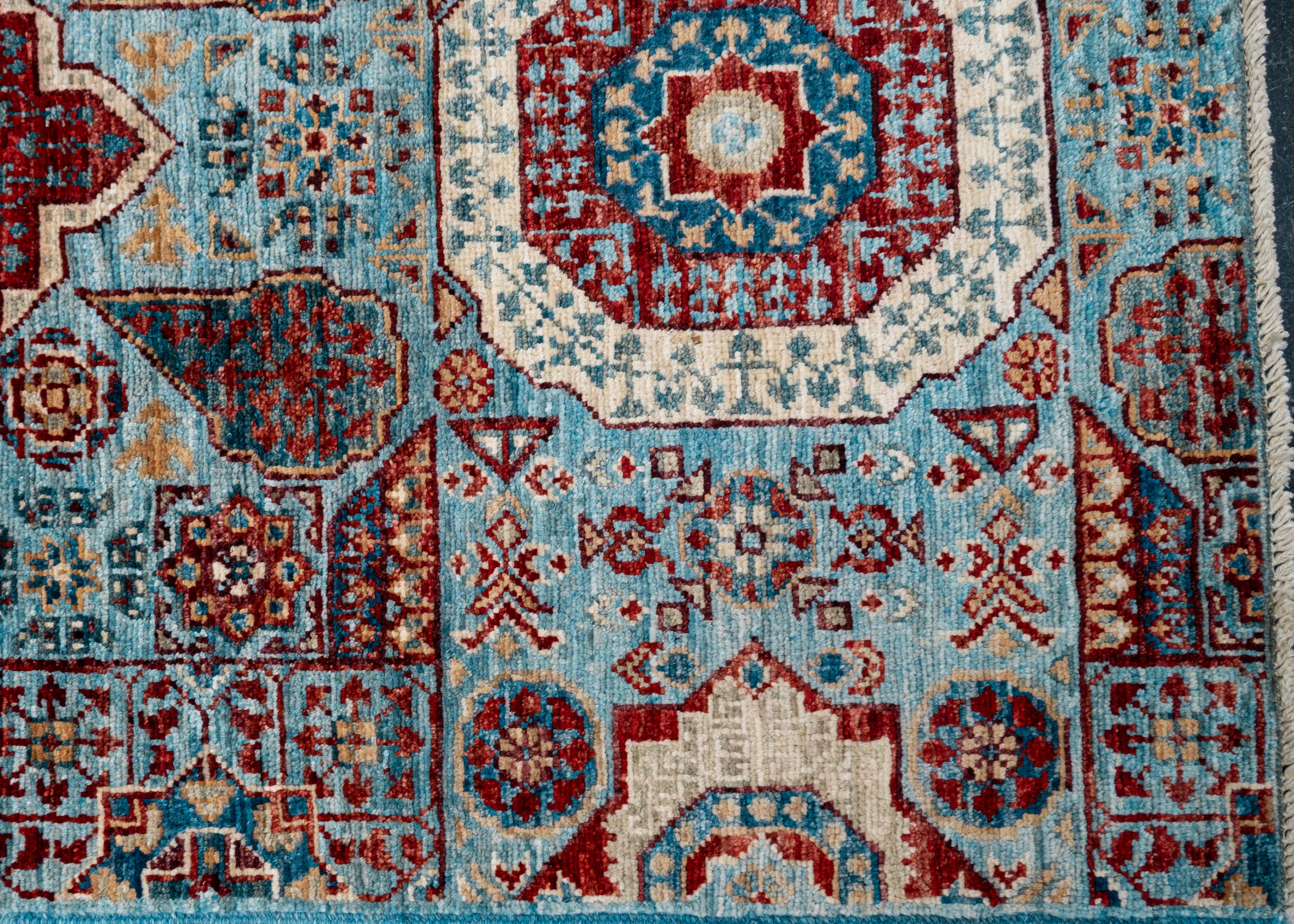 Oushak Rug Oriental Hand Knotted Turkish Oushak 3' x 13'10