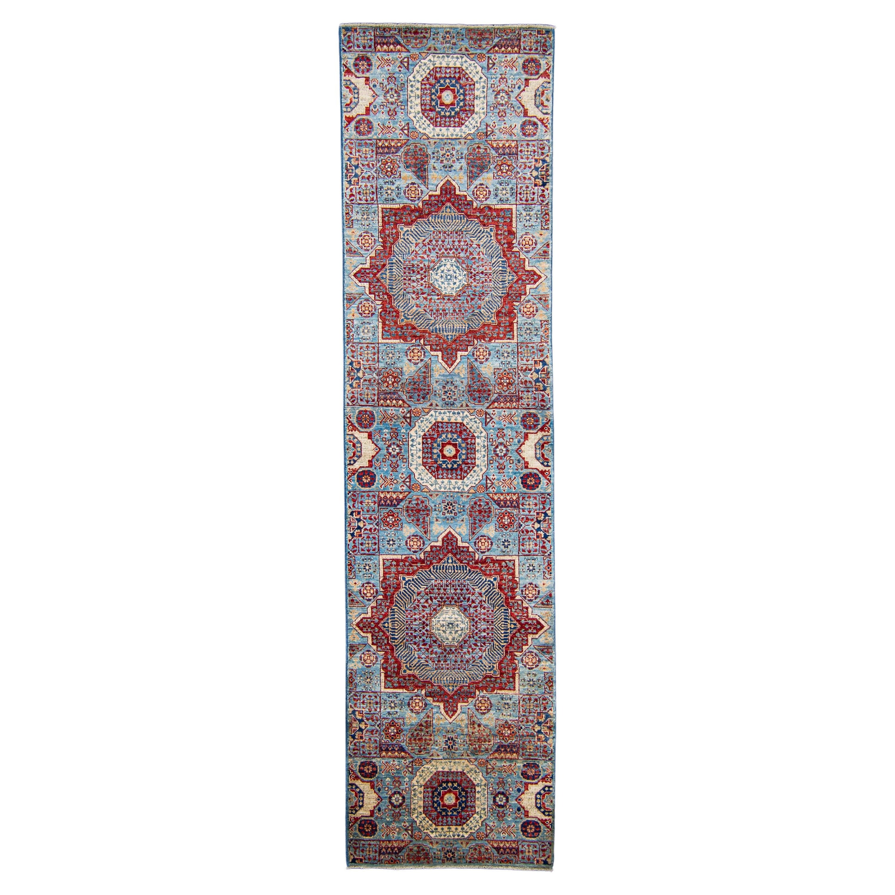 Orientalischer handgeknüpfter Läufer 2'6" x 9'11" #6001
