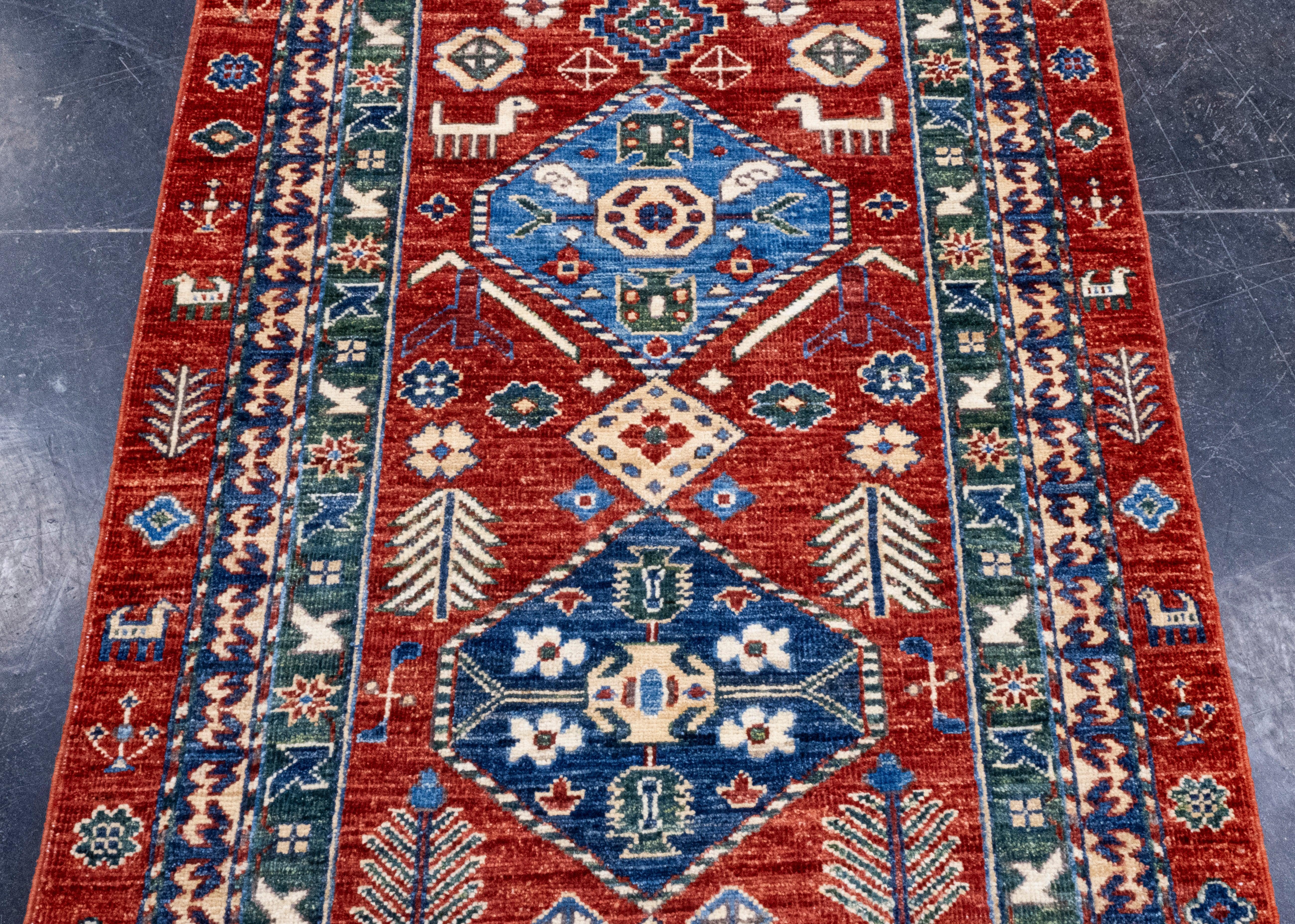 XXI secolo e contemporaneo Oriental Hand Knots Rugs 2'8