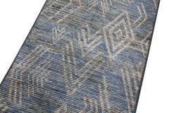 Oriental Hand Knotted Turkish Modern Rug 2'10" x 8'2" #6009A