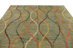 Oriental Hand Knots Rugs Turco Moderno 8'4" x 10'1" #M-1010