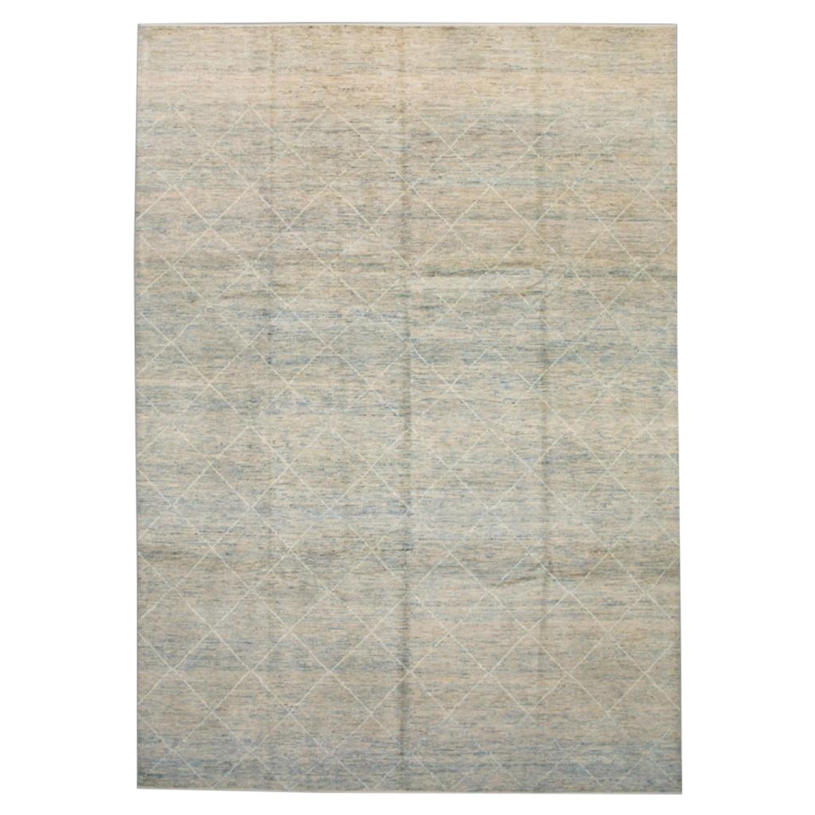 Orientalischer handgeknüpfter türkischer moderner Teppich 9'10" x 13'10" #M-1020