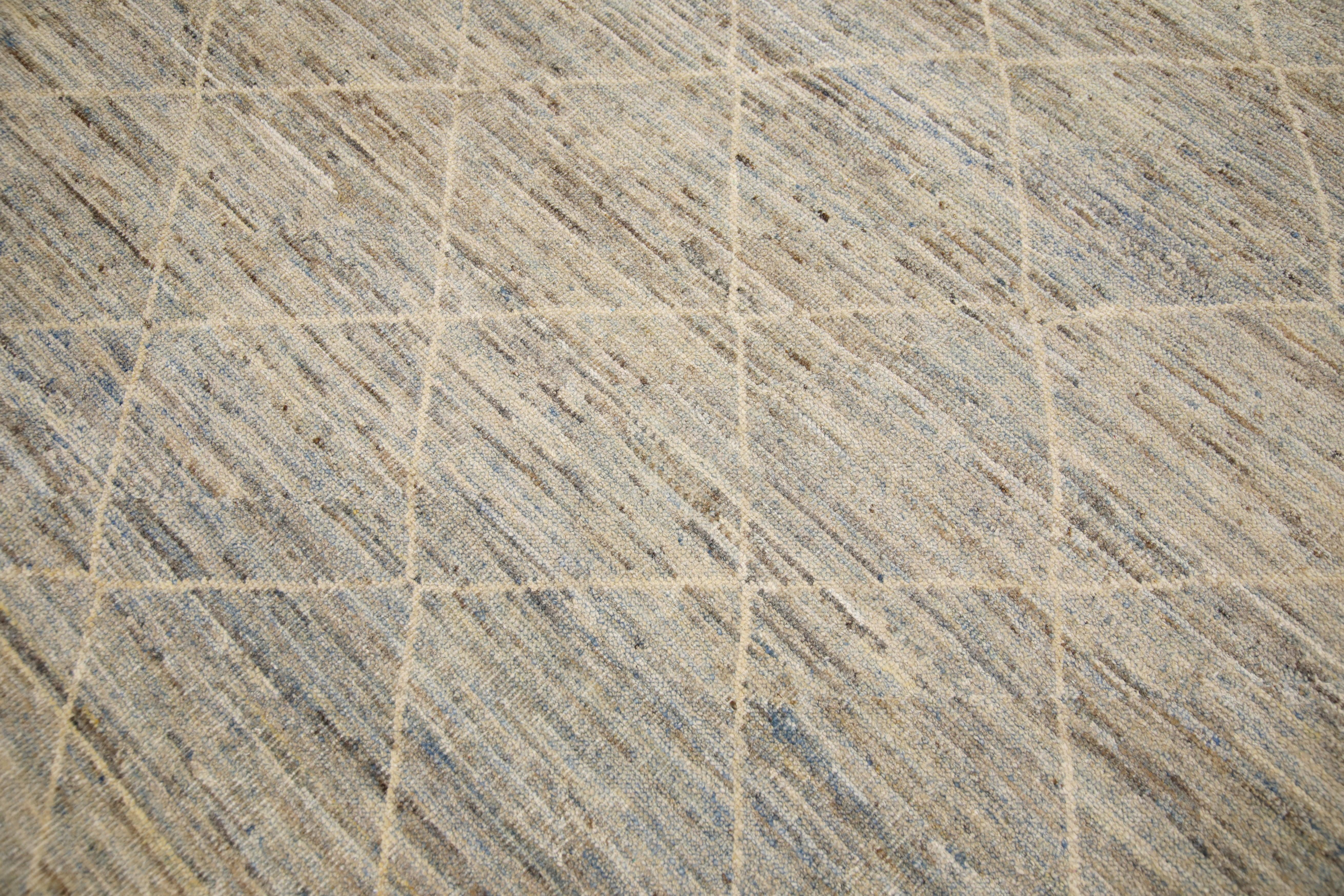 Orientalischer handgeknüpfter türkischer moderner Teppich 9'4