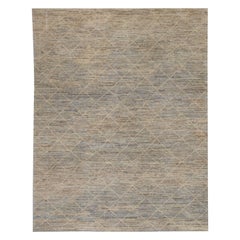 Orientalischer handgeknüpfter türkischer moderner Teppich 9'4" x 11'11" #7057