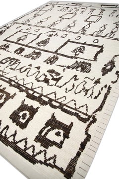 Oriental Hand Knots Rugs Turco Moderno Tulu 12' x 15'10" #6219