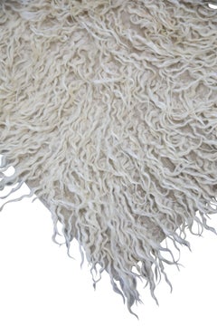 Orientalischer handgeknüpfter türkischer moderner Tulu-Teppich 5'8" x 6'6" #1055