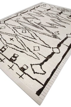 Oriental Hand Knots Rugs Turco Moderno Tulu 9' x 12'6" #6213