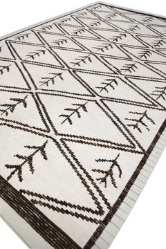 Oriental Hand Knots Rugs Turco Moderno Tulu 9'10" x 14'4" #6215