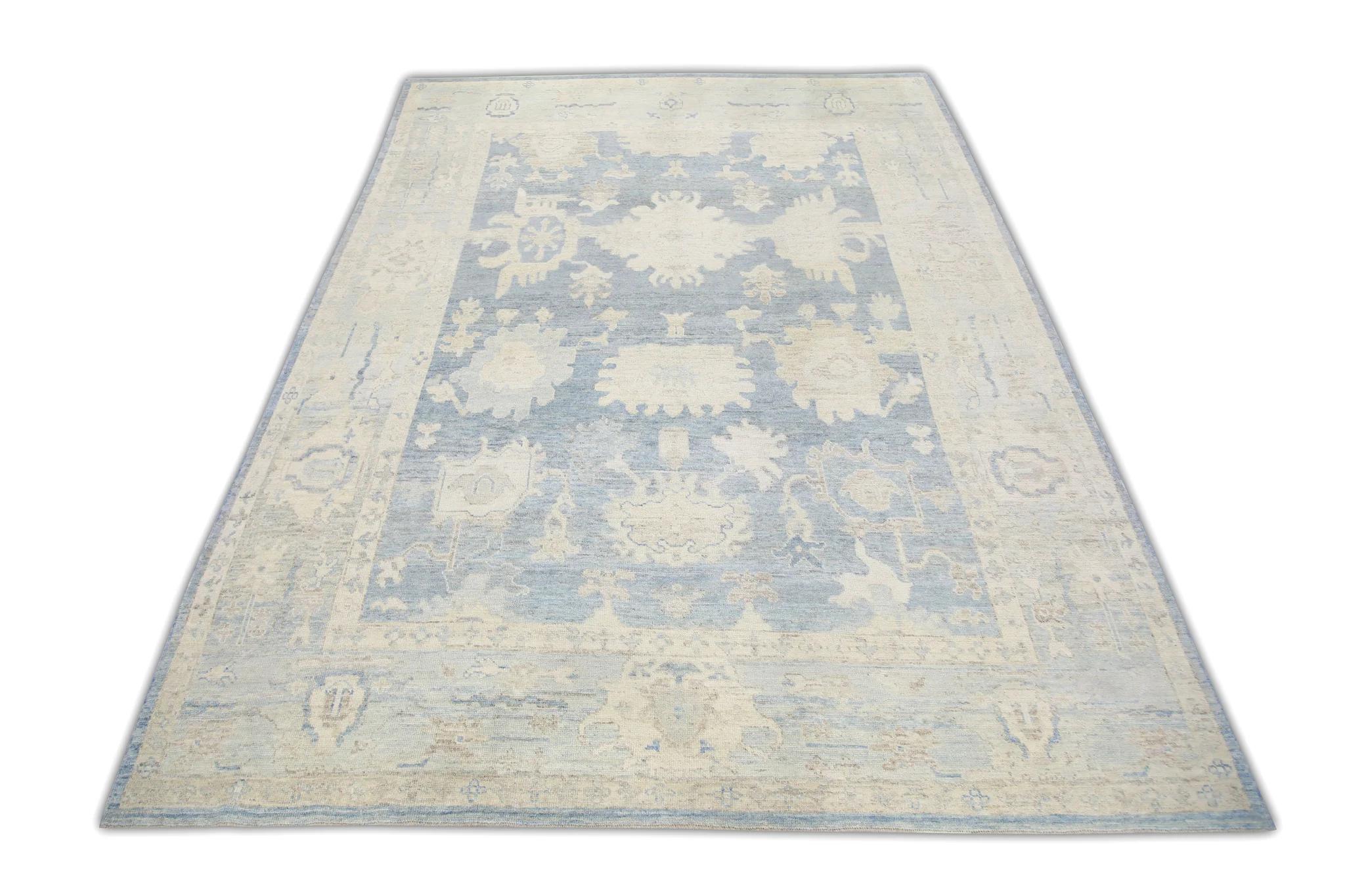 Oriental Hand Knotted Turkish Oushak Rug 10'5