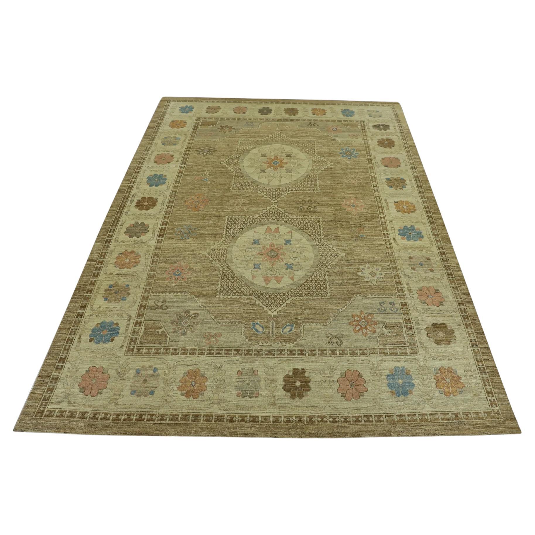 Oriental Hand Knotted Turkish Oushak Rug  12'10" x 17'8" #844 For Sale