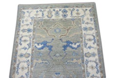 Orientalischer handgeknüpfter türkischer Oushak-Teppich 2'10" x 13'5" #5912
