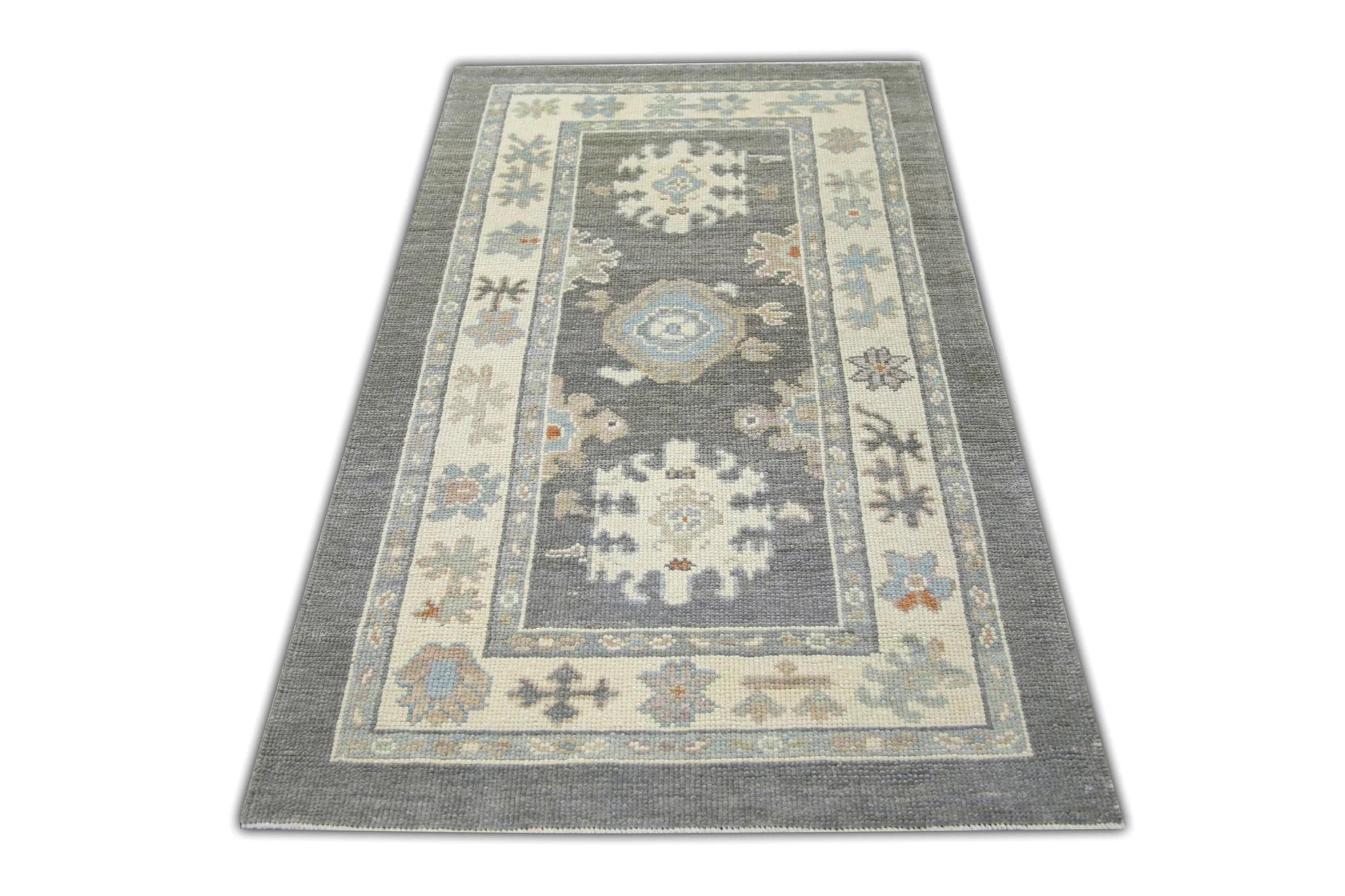Oriental Hand Knotted Turkish Oushak Rug 3' x 5'4