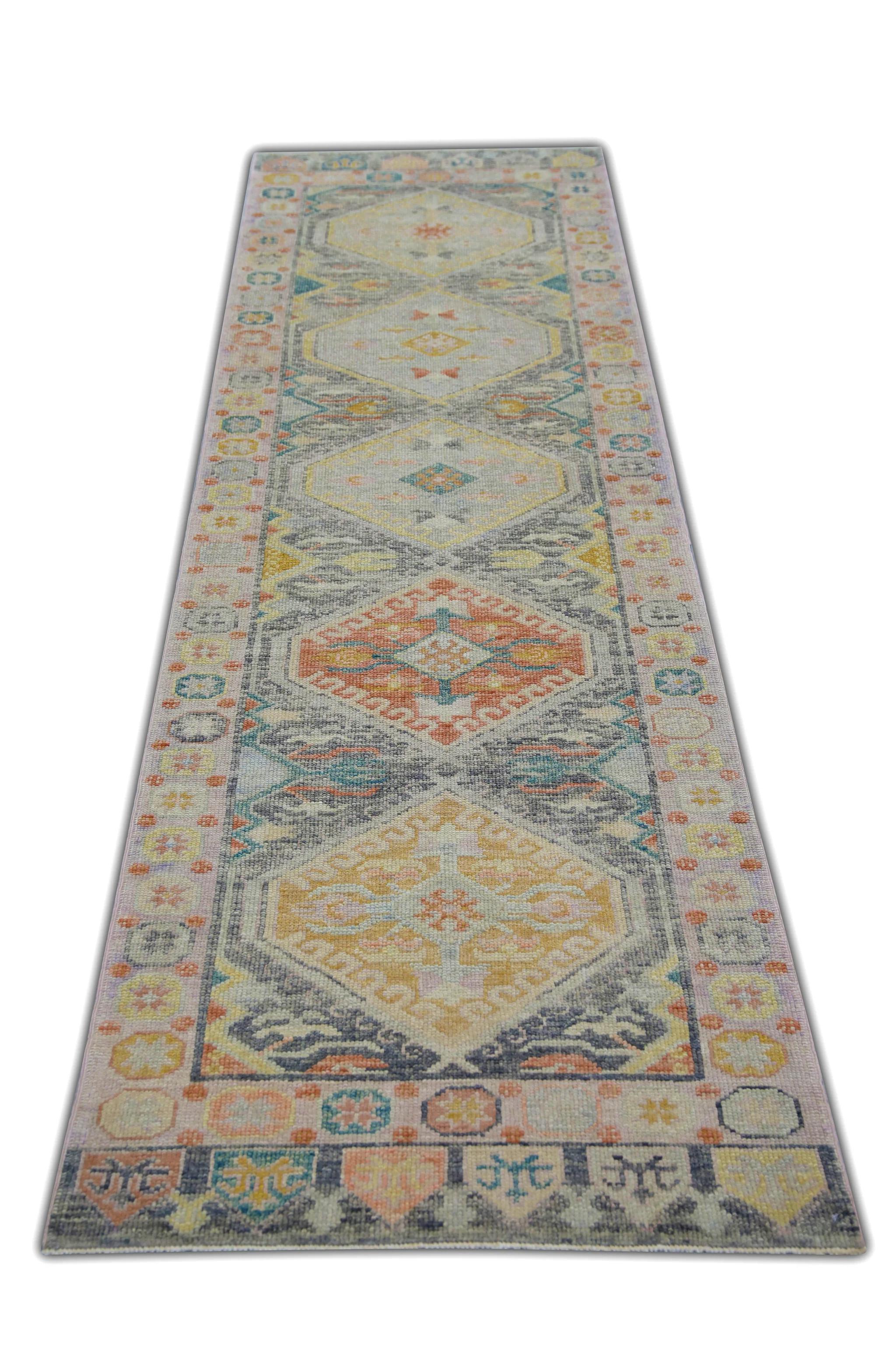 Oriental Hand Knotted Turkish Oushak Rug 3'1