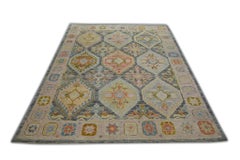 Orientalischer handgeknüpfter türkischer Oushak-Teppich 5'4" x 7'3" #6065