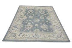 Oriental Hand Knotted Turkish Oushak Rug  8' x 9'7" #7453