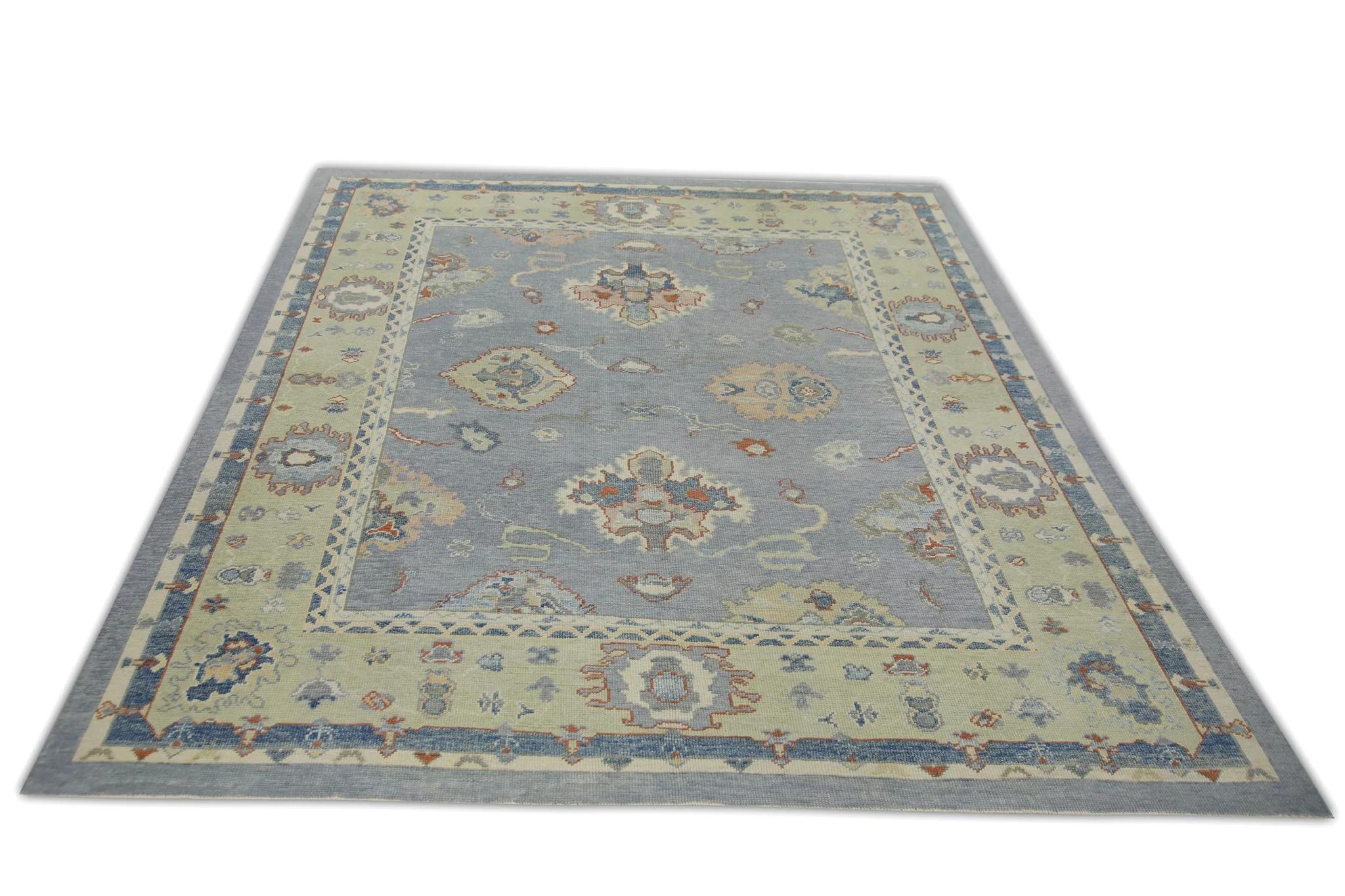 Oriental Hand Knotted Turkish Oushak Rug  8'2