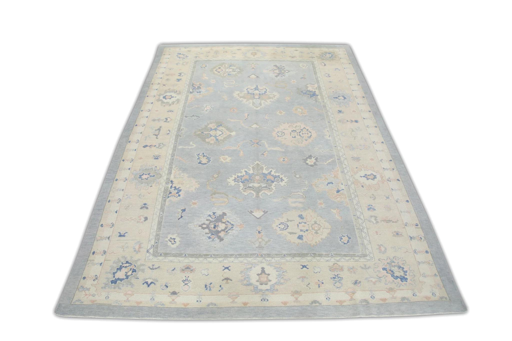 Oriental Hand Knotted Turkish Oushak Rug 9'10